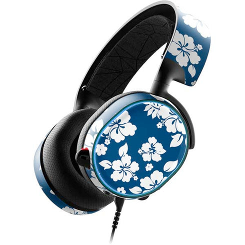 Blue and White SteelSeries Arctis 3 Skin